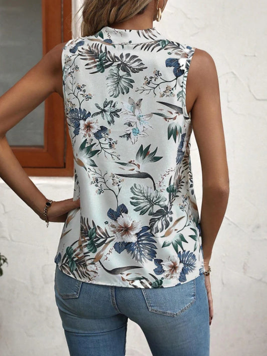 Beach-Style Women's Sleeveless V-Neck