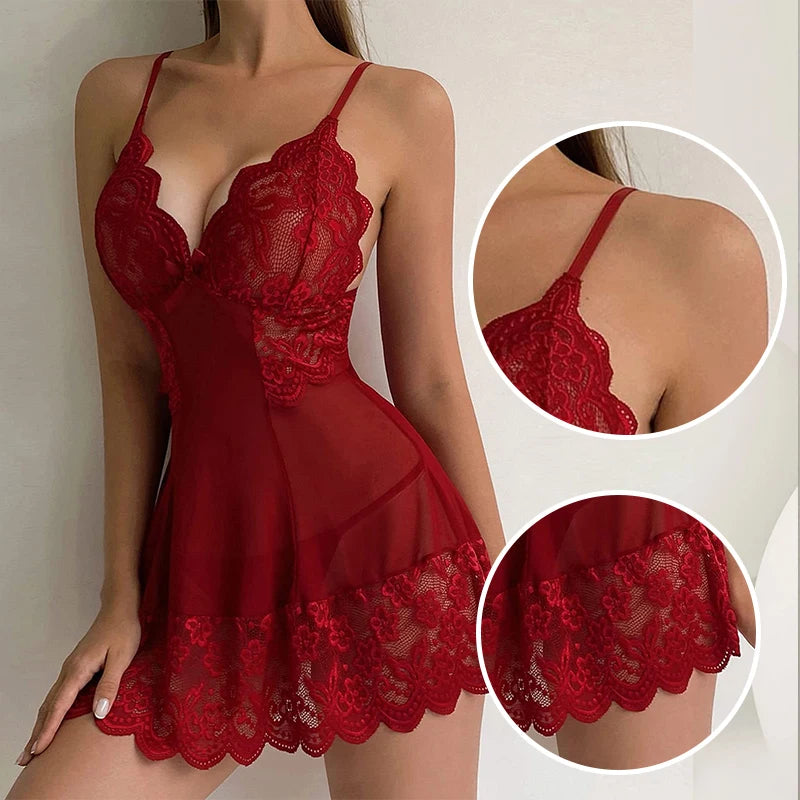 Women's Lace Transparent Pajamas