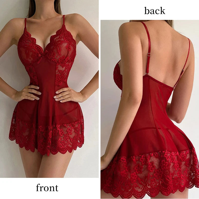 Women's Lace Transparent Pajamas
