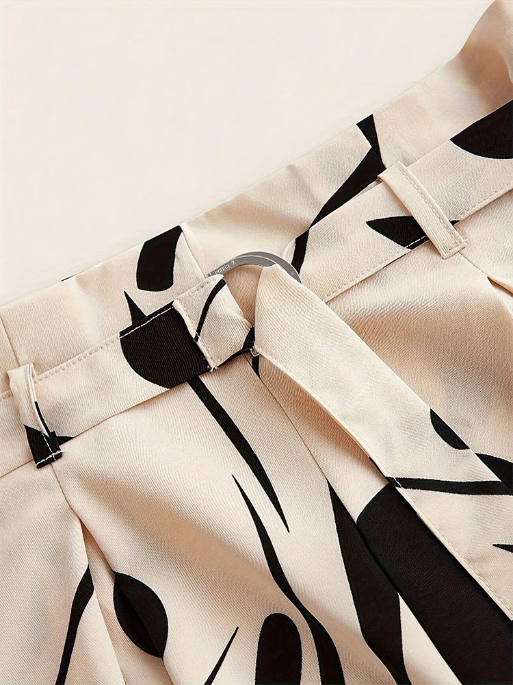 Ladies Abstract Print Belt