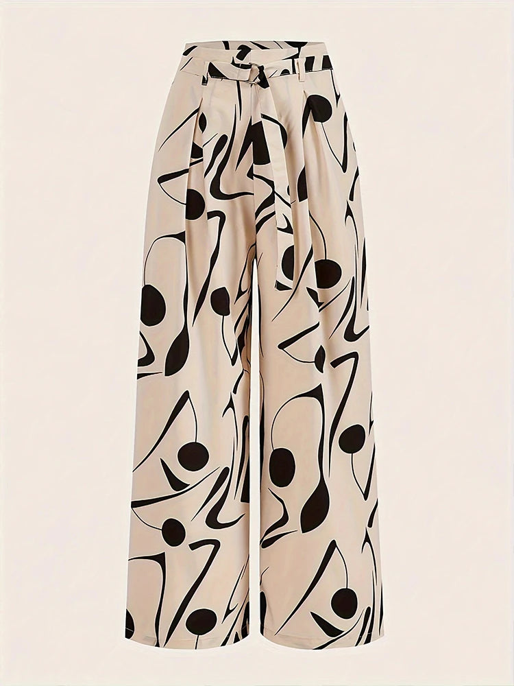 Ladies Abstract Print Belt
