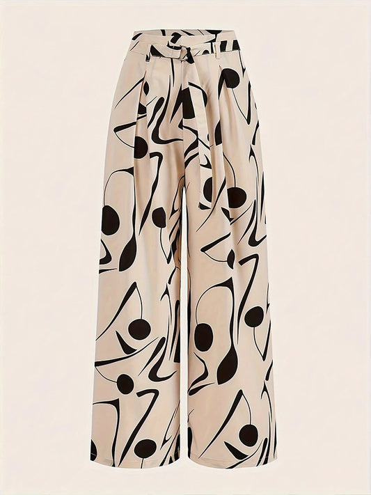 Ladies Abstract Print Belt