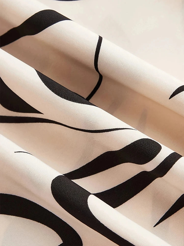 Ladies Abstract Print Belt