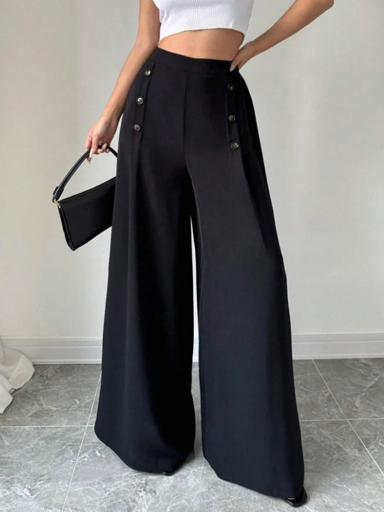 High Waist Wide Leg Pants