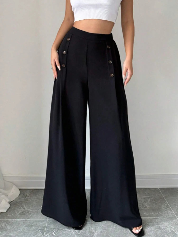 High Waist Wide Leg Pants