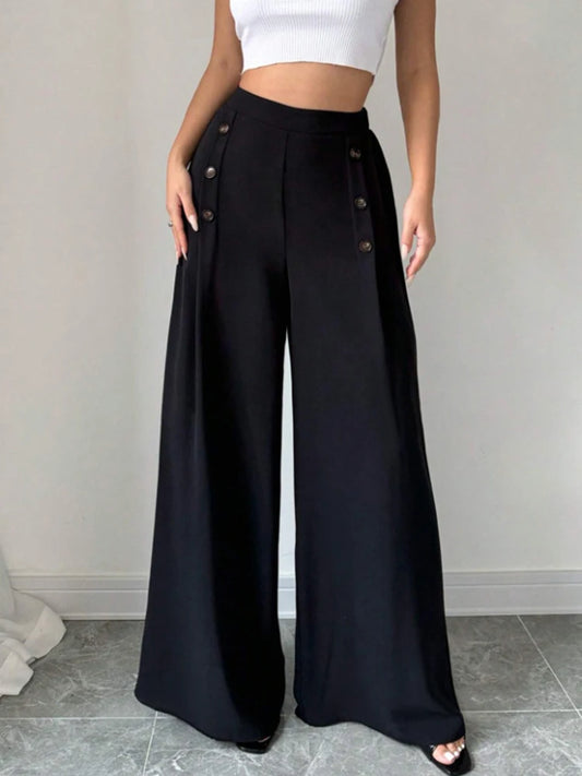 High Waist Wide Leg Pants